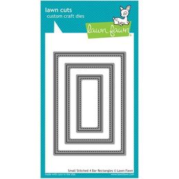 Lawn Fawn - Lawn Cuts Dies - Small Stitched 4 Bar Rectangles  LF1027