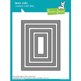 Lawn Fawn - Lawn Cuts Dies - Stitched Rectangle Frames LF1142