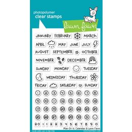 Lawn Fawn - Clear Stamps - Plan on It: Calendar LF1177