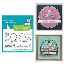 Lawn Fawn - Clear Stamps - Sealed With A Kiss LF1290