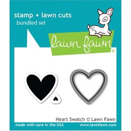 Lawn Fawn - Clear Stamps - Heart Swatch LF1314