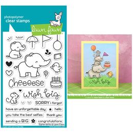 Lawn Fawn - Clear Stamps - Elphie Selfie LF1328