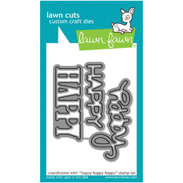 Lawn Fawn - Lawn Cuts Dies - Happy Happy Happy LF1335