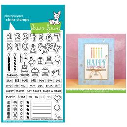 Lawn Fawn - Clear Stamps - Plan On It: Birthdays LF1340