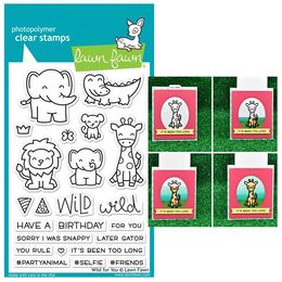 Lawn Fawn - Clear Stamps - Wild for You LF1413