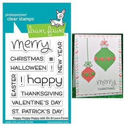 Lawn Fawn - Clear Stamps - Happy Happy Happy Add-On LF1478