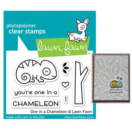 Lawn Fawn - Clear Stamps - One in a Chameleon LF1549