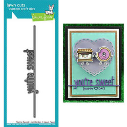 Lawn Fawn - Lawn Cuts Dies - You're Sweet Line Border LF1560