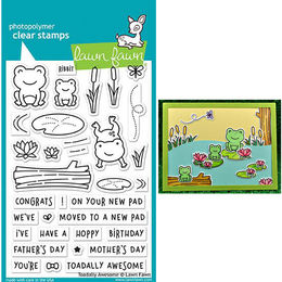 Lawn Fawn - Clear Stamps - Toadally Awesome LF1581
