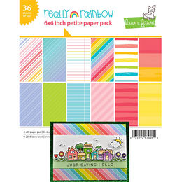 Lawn Fawn Petite Paper Pack 6 x 6 - Really Rainbow LF1655
