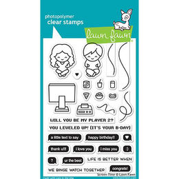 Lawn Fawn - Clear Stamps - Screen Time