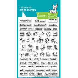 Lawn Fawn - Clear Stamps - Plan On It: Appointments LF1697