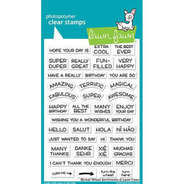 Lawn Fawn - Clear Stamps - Reveal Wheel Sentiments
