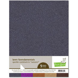 Lawn Fawn - Sparkle Cardstock 100 lbs - Autumn LF1748