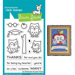 Lawn Fawn - Clear Stamps - So Owlsome LF1757