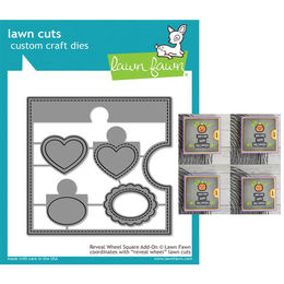 Lawn Fawn - Lawn Cuts Dies - Reveal Wheel Square Add-On LF1791