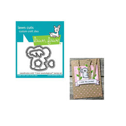 Lawn Fawn - Lawn Cuts Dies - I Love You(calyptus) LF1824