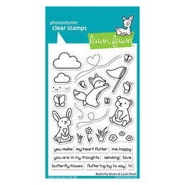 Lawn Fawn - Clear Stamps - Butterfly Kisses LF1882
