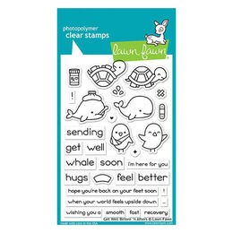 Lawn Fawn - Clear Stamps - Get Well Before 'n Afters LF1886