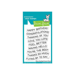 Lawn Fawn - Clear Stamps - Wavy Sayings LF1899