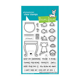 Lawn Fawn - Clear Stamps - Keep On Swimming LF1955