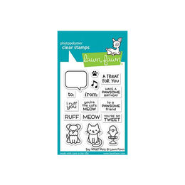 Lawn Fawn - Clear Stamps - Say What? Pets LF1962
