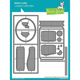 Lawn Fawn - Lawn Cuts Dies - Center Picture Window Card LF1971