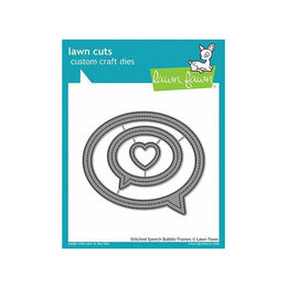 Lawn Fawn - Lawn Cuts Dies - Stitched Speech Bubble Frames LF1991
