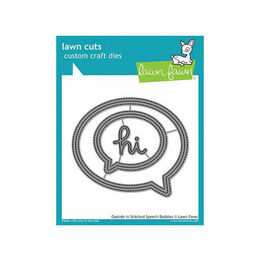 Lawn Fawn - Lawn Cuts Dies - Outside In Stitched Speech Bubbles LF1992