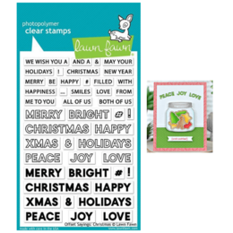 Lawn Fawn - Clear Stamps - Offset Sayings: Christmas LF2026