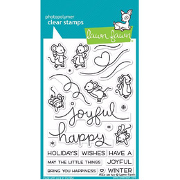 Lawn Fawn - Clear Stamps - Mice On Ice LF2031
