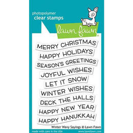 Lawn Fawn - Clear Stamps - Winter Wavy Sayings LF2037