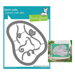 Lawn Fawn - Lawn Cuts Dies - Stitched Pond LF2067