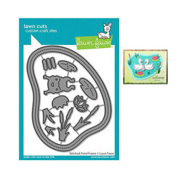 Lawn Fawn Dies - Stitched Pond Frame LF2068