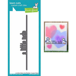 Lawn Fawn - Lawn Cuts Dies - A Little Note Line Border