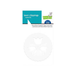 Lawn Fawn Stencils - Reveal Wheel Templates: Tulip LF2253