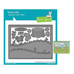 Lawn Fawn Dies - Meadow Backdrop: Landscape LF2267