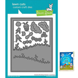 Lawn Fawn Dies - Meadow Backdrop: Portrait LF2268