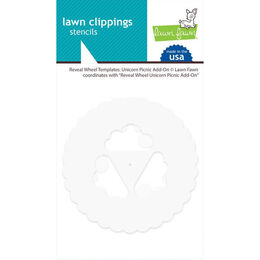 Lawn Fawn Stencils - Reveal Wheel Templates: Unicorn Picnic Add-On LF2322