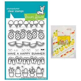 Lawn Fawn - Clear Stamps - Simply Celebrate Summer LF2333