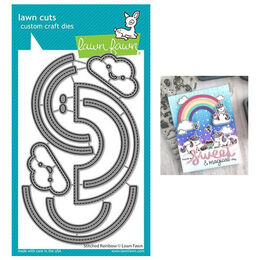 Lawn Fawn - Lawn Cuts Dies - Stitched Rainbow LF2348
