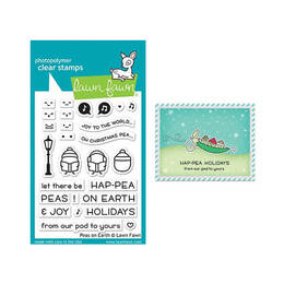 Lawn Fawn - Clear Stamps - Peas On Earth LF2421