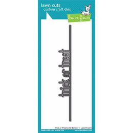 Lawn Fawn - Lawn Cuts Dies - Trick Or Treat Line Border LF2448