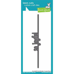 Lawn Fawn - Lawn Cuts Dies - So Joyful Line Border LF2449