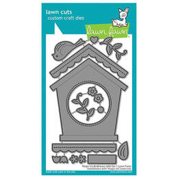 Lawn Fawn - Lawn Cuts Dies - Magic Iris Birdhouse Add-On LF2471