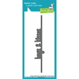 Lawn Fawn - Lawn Cuts Dies - Hugs and Kisses Line Border LF2475