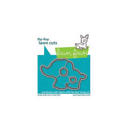 Lawn Fawn - Lawn Cuts Dies - Elphie Selfie Flip-Flop LF2515