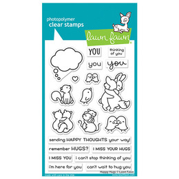 Lawn Fawn - Clear Stamps - Happy Hugs LF2556