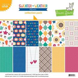 Lawn Fawn 12x12 Paper Pack - Sweater Weather Remix LF2651