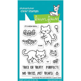 Lawn Fawn - Clear Stamps - Purrfectly Wicked Add-On LF2666